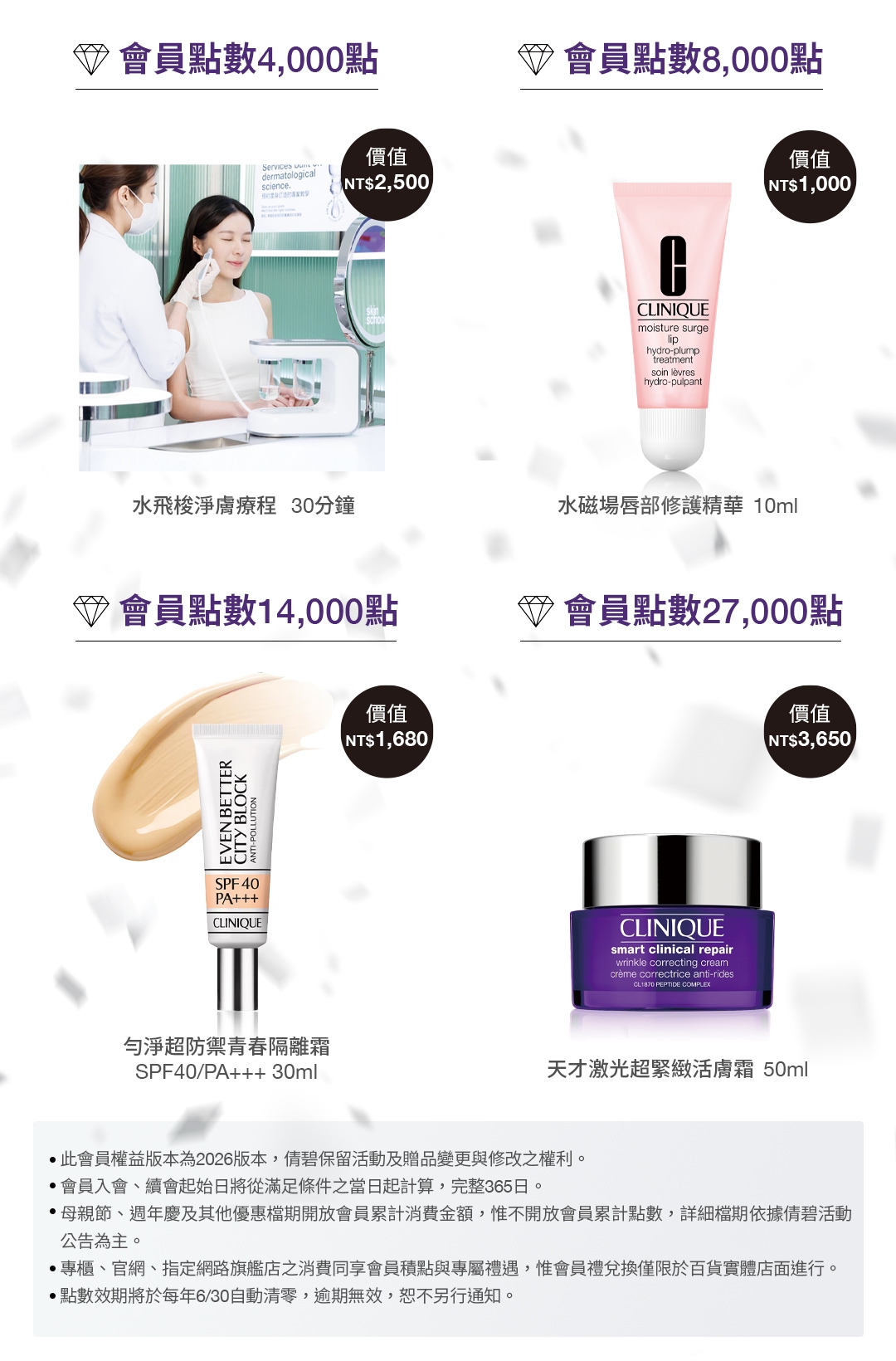 倩碧會員點數禮兌換禮